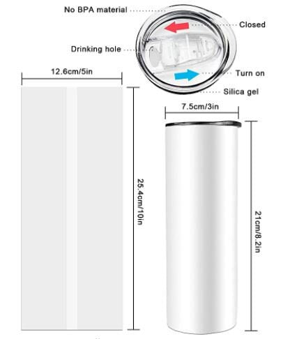 Personalized Floral Stainless Steel Tumbler: Custom 20oz Insulated Coffee Cup
