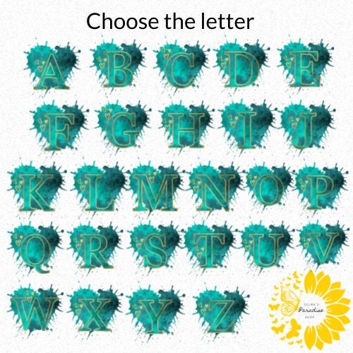 Teal/Gold Letter Personalized T-Shirt: Custom Unisex Tee