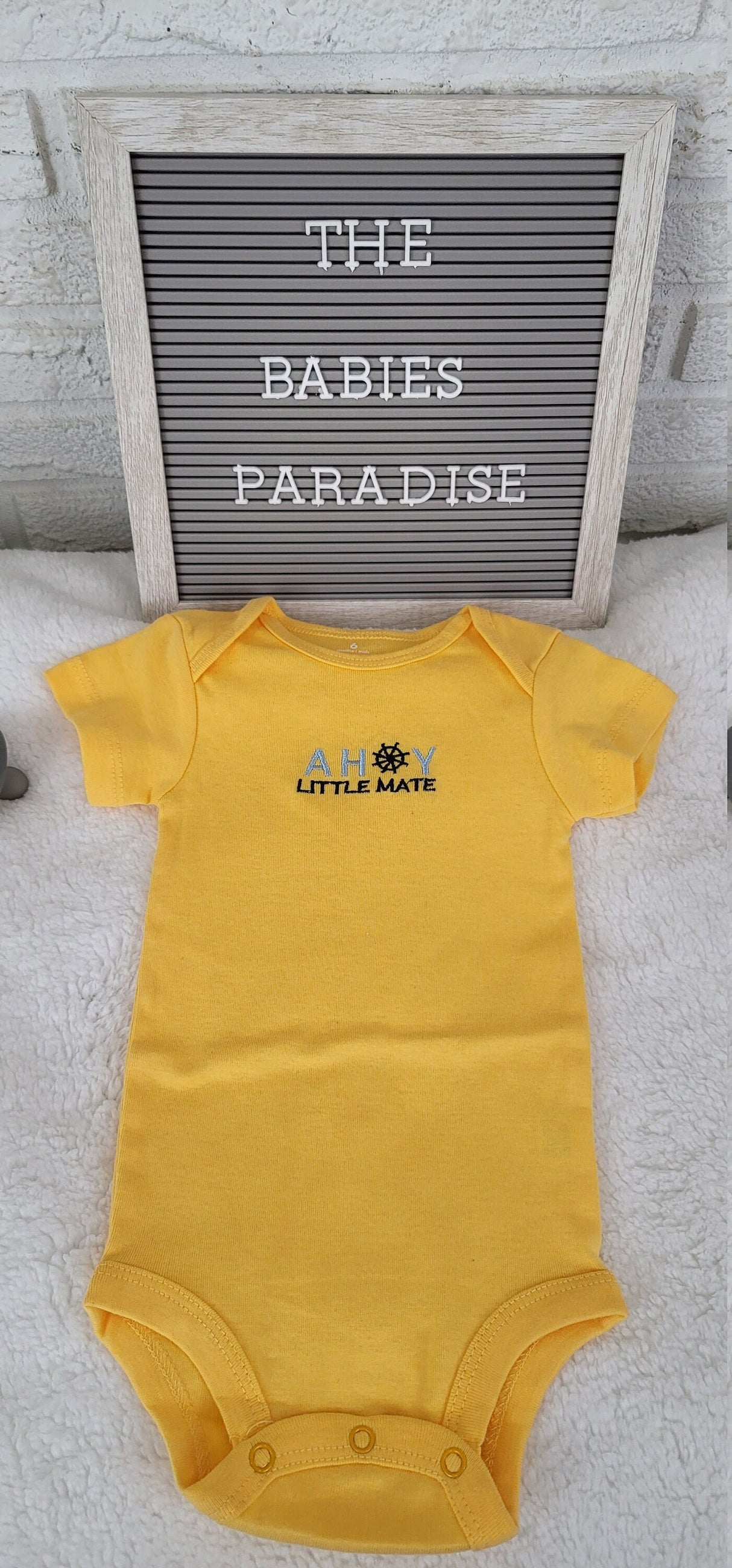 Ahoy Little Mate Design Onesie