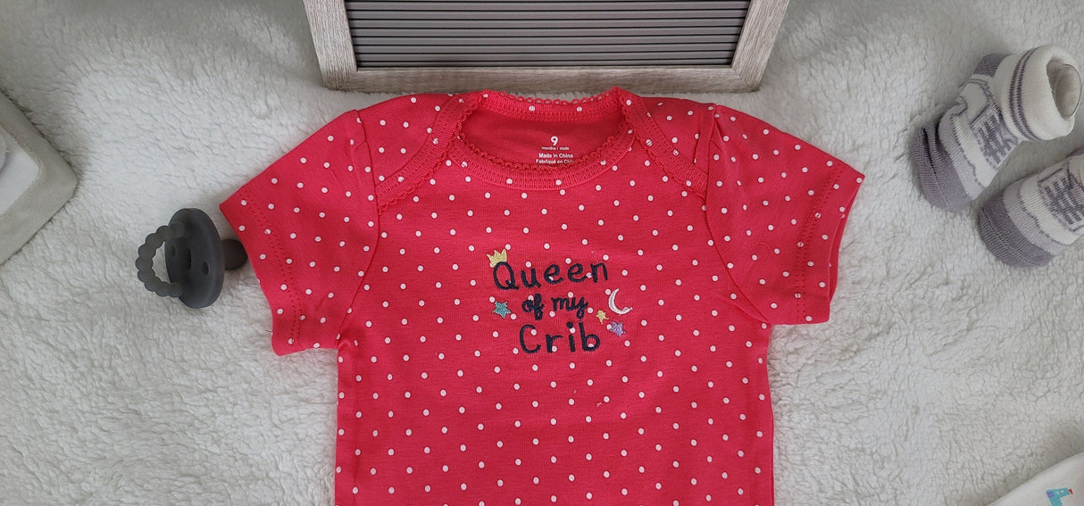Queen of My Crib Onesie Design