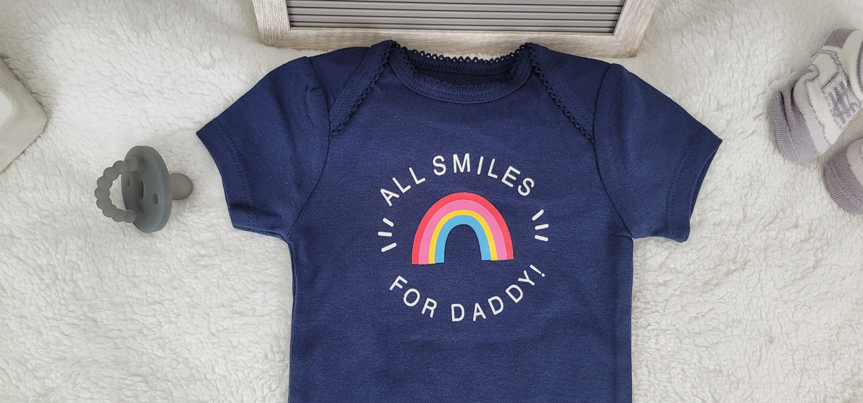 All Smiles For Daddy Onesie Design
