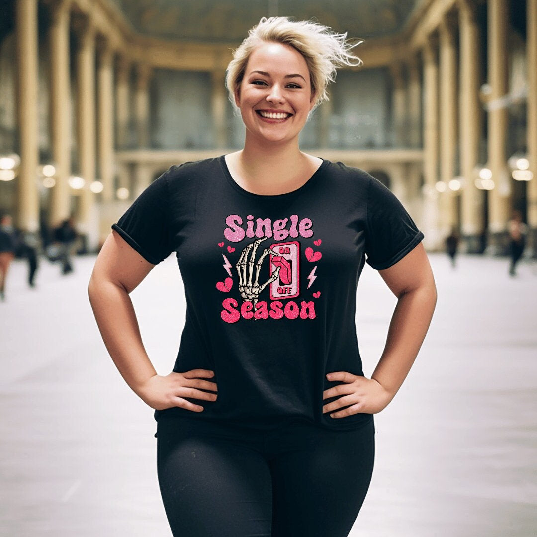 Personalized Valentine T-Shirt: Single Season Design, Unisex Cotton Blend Tee