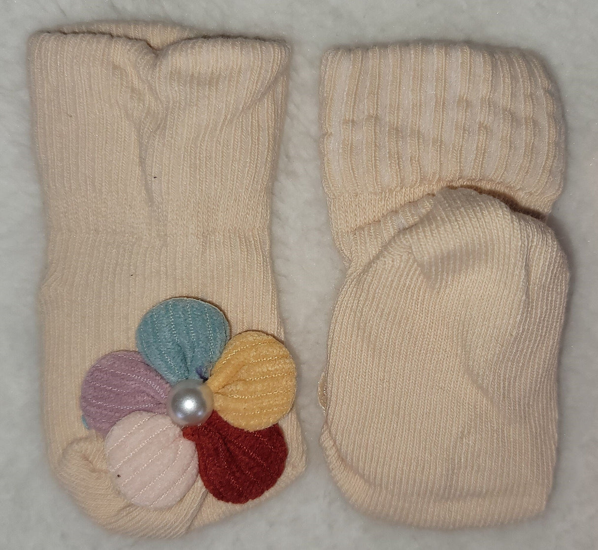Organic Cotton Grip Baby Socks: Character Anti-Slip Socks