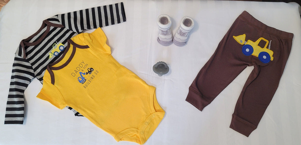 3pcs baby clothes newborn onesie tunka truck baby boy clothes daddy son baby onesies baby shower gift vintage baby girl clothes.jpg