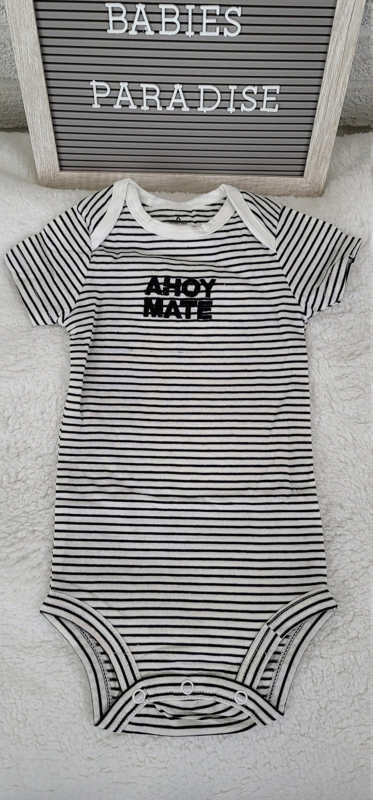Ahoy Mate Design Onesie