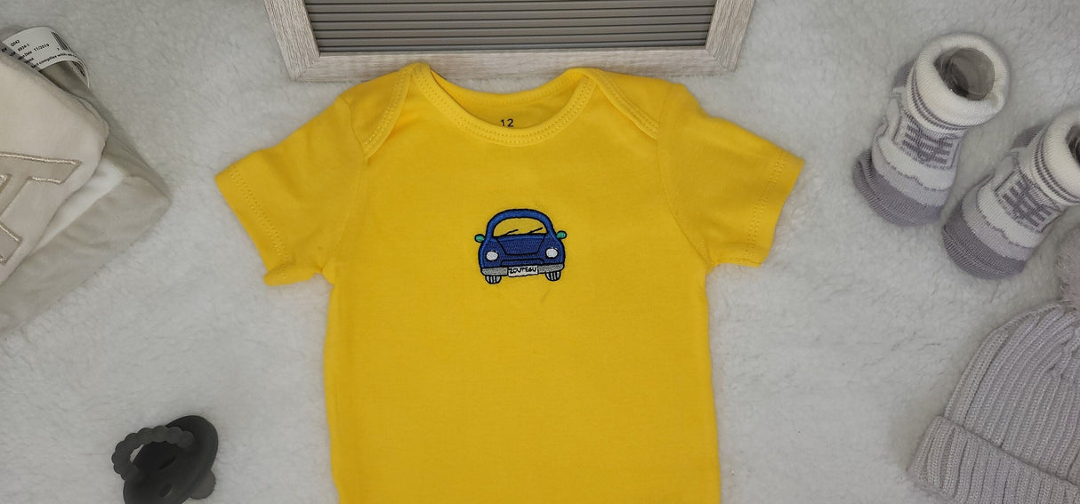 car design onesie 12 month baby boy onesie yellow baby boy bodysuit trendy infant clothes baby romper stylish onesie baby gift.jpg