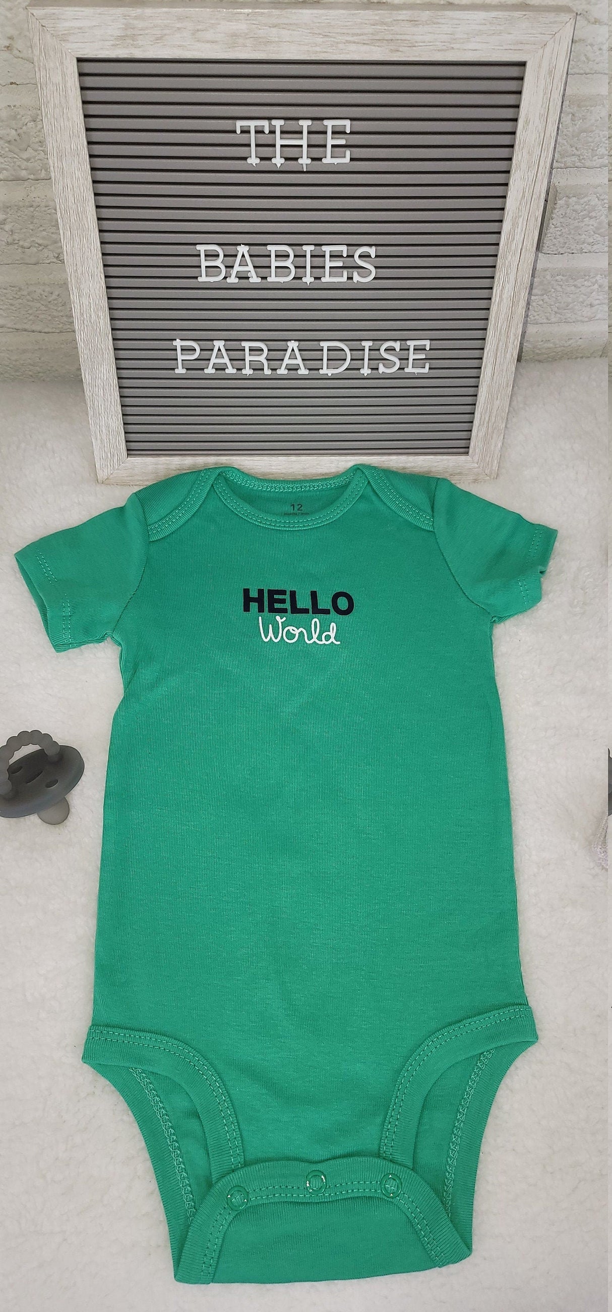 Hello World Design Onesie