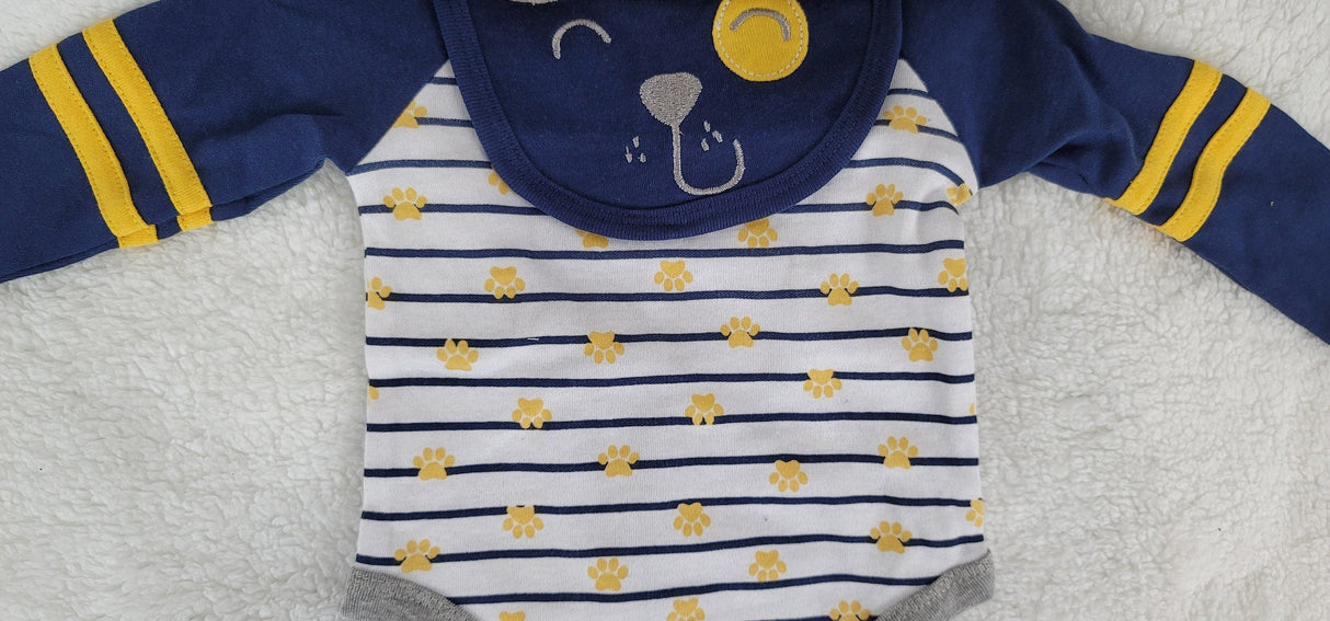 Baby Clothes 3pcs, Doggy Paw Design