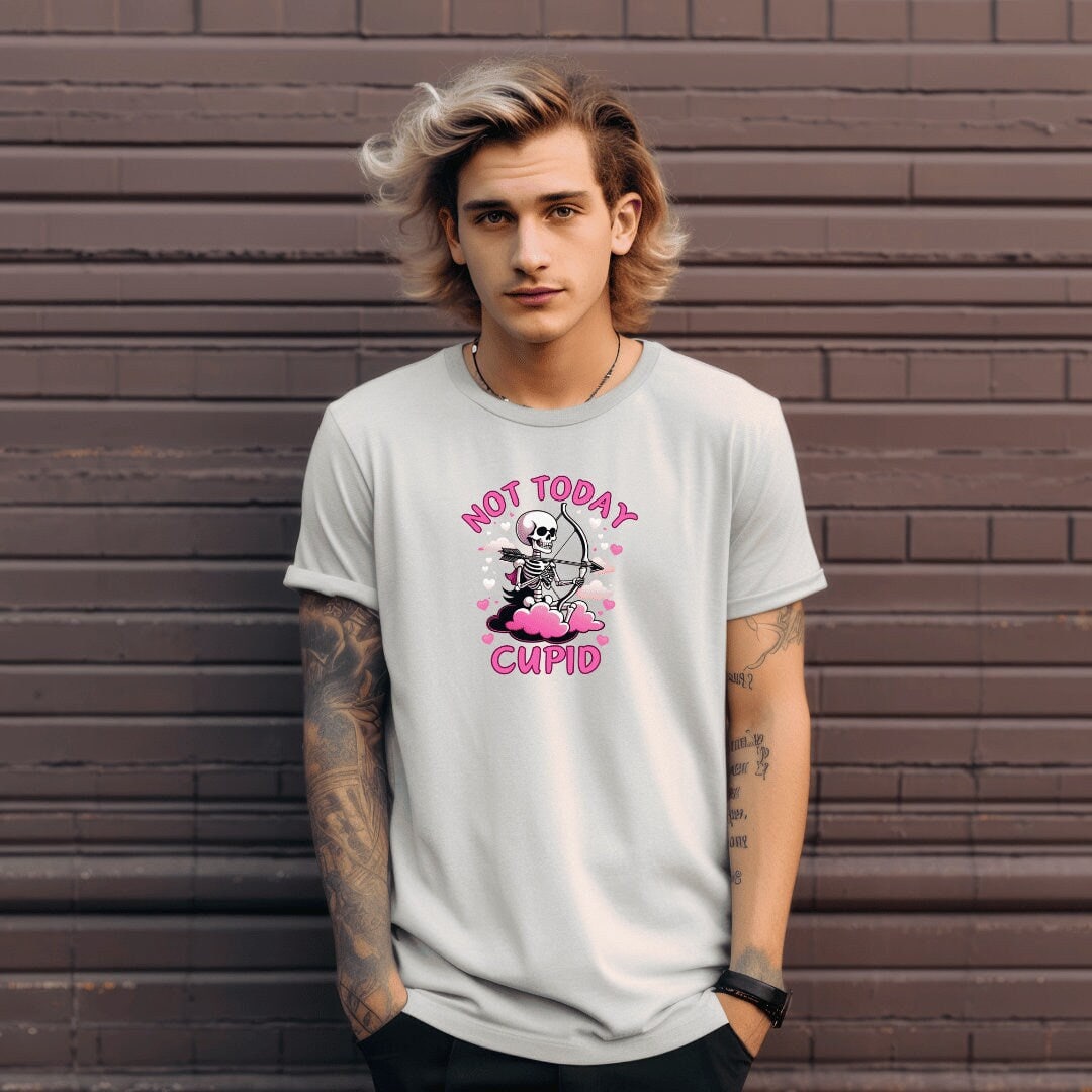 not today cupid valentine design t-shirts graphics printed short sleeve shirt personalized valentine unisex shirt trendy casual tee shirt.jpg