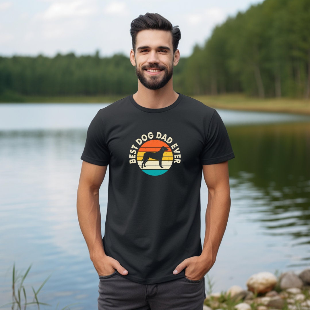 Dog Dad Ever Graphic Tee, Owner Gift, Personalized, Casual T-Shirt for Men, Father's Day, Birthday, Thanksgiving, Holiday