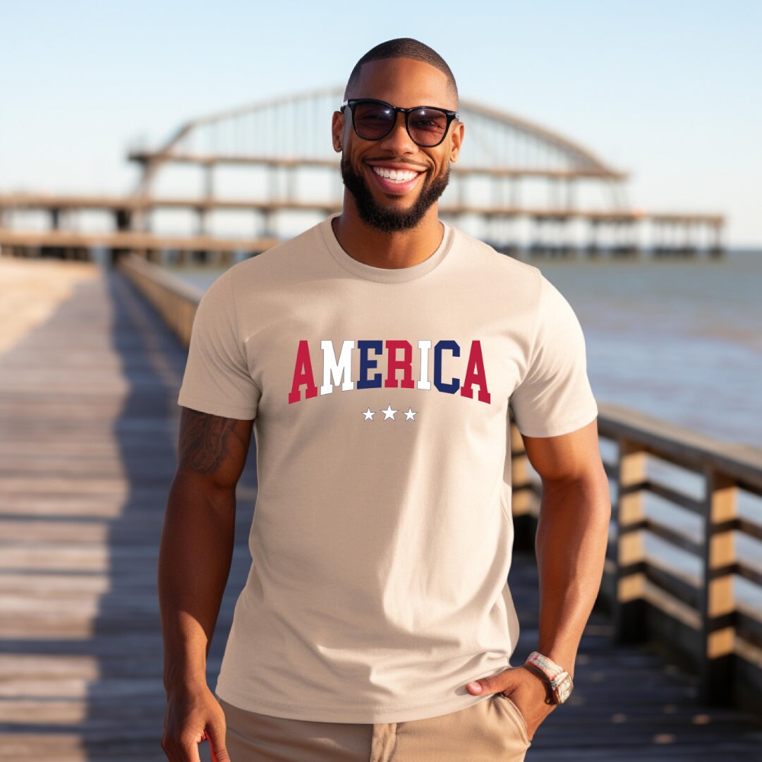Custom July 4th T-Shirt: American Flag Design, Unisex Patriotic Tee