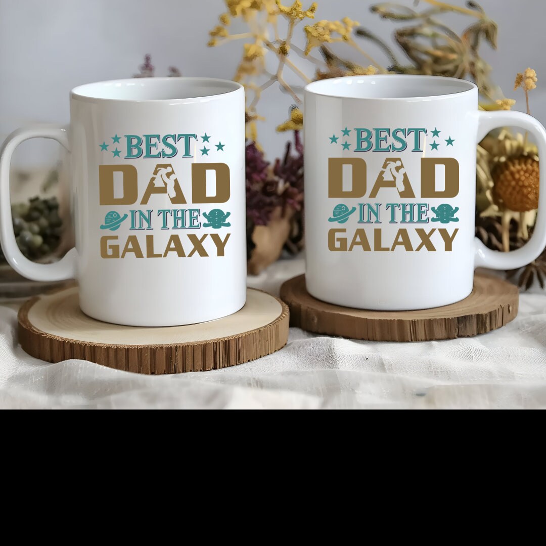 Personalized in the Galaxy, Space Themed Ceramic, Coffee Cup, Father's Day Gift, Custom Dad Gift, Funny Mug, 11 oz
