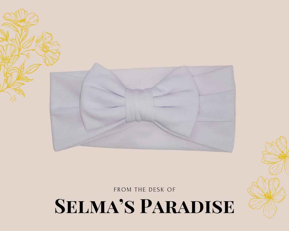 Baby Bowknot Headband: Soft Cotton-Spandex Blend