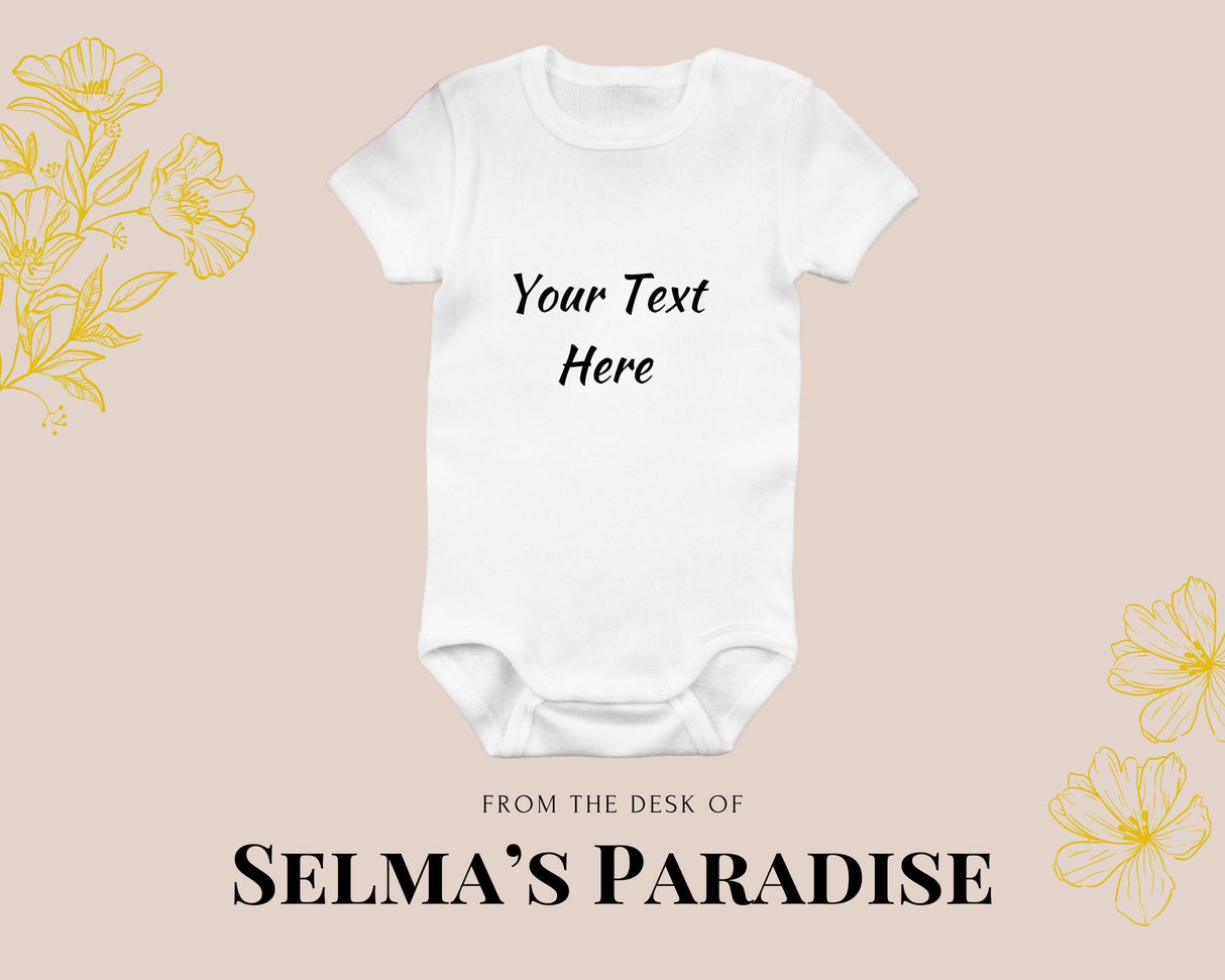 Custom Baby Onesie: Personalized Design, Soft Cotton Bodysuit