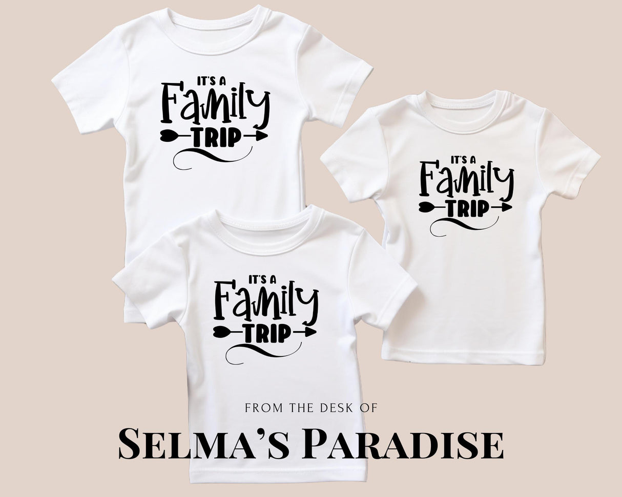 Custom Family Trip Shirts: Matching Cotton Graphic Tees