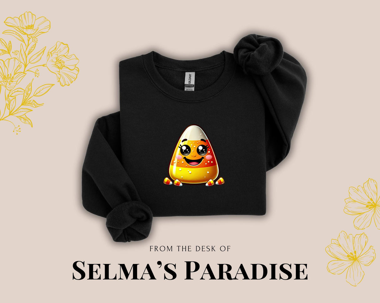 Boo Sweatshirt: Halloween Candy Corn Graphic Pullover