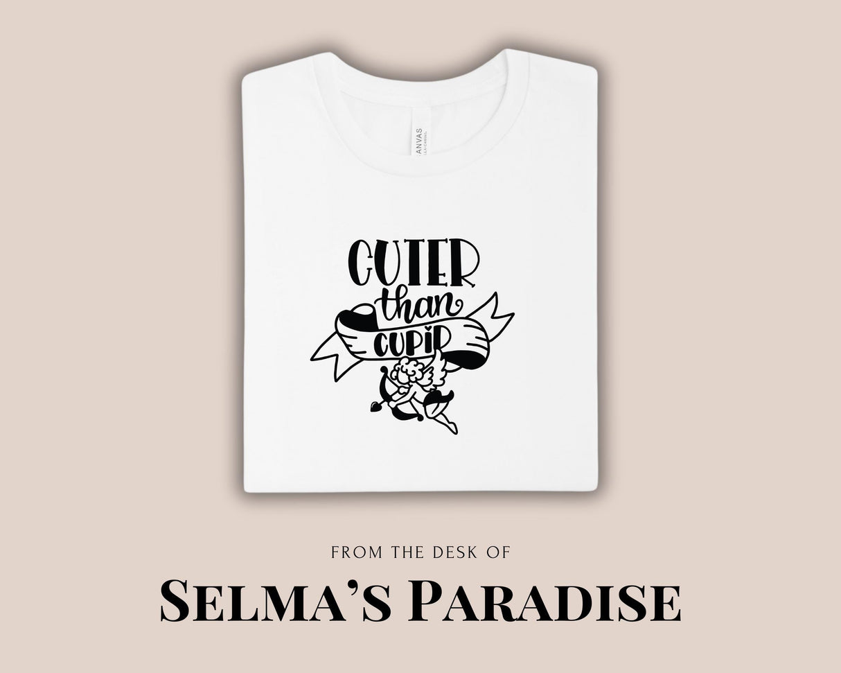 Kids Valentine Shirt: 'Cuter Than Cupid' Graphic Tee