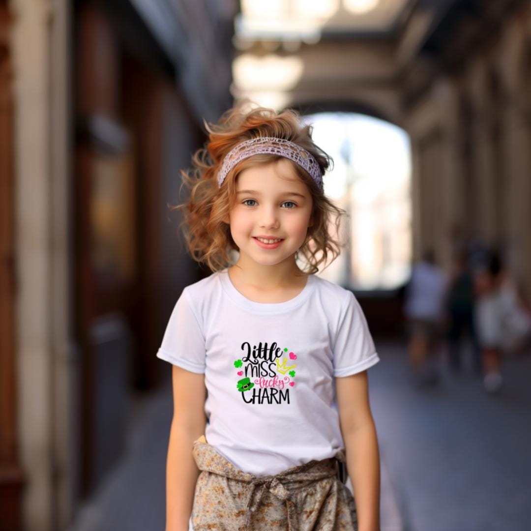 Little Miss Lucky Charm Shirt: St. Patrick's Day Kids T-Shirt