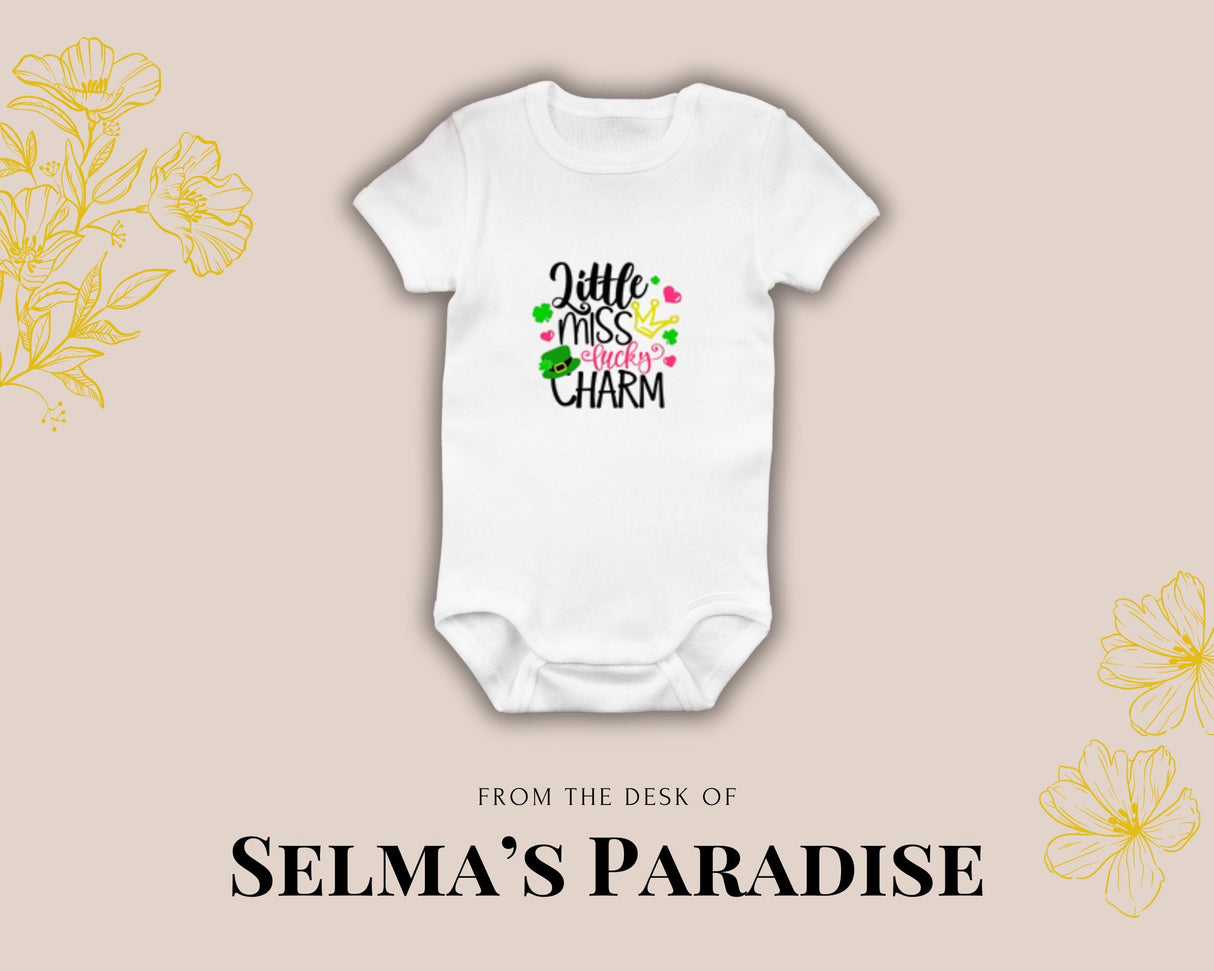 St. Patrick Design Custom Baby Onesie, Unisex Onesie, Personalized Onesie, Baby Gift Onesie, Holiday Onesie