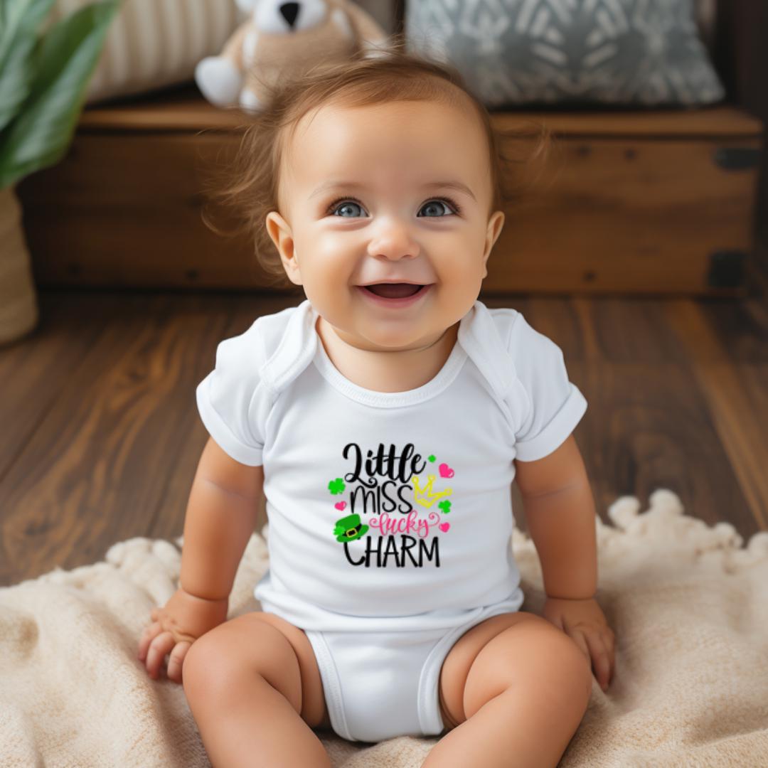 St. Patrick Design Custom Baby Onesie, Unisex Onesie, Personalized Onesie, Baby Gift Onesie, Holiday Onesie