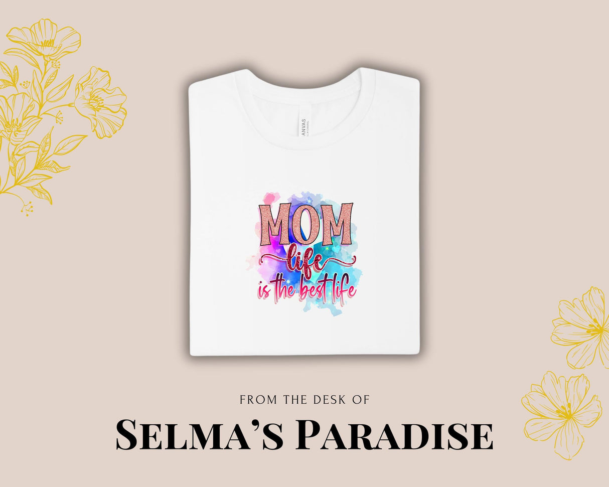 Mom Life Is The Shirt, Personalized Unisex Family Tee, Custom Short Sleeve Top, Day Gift