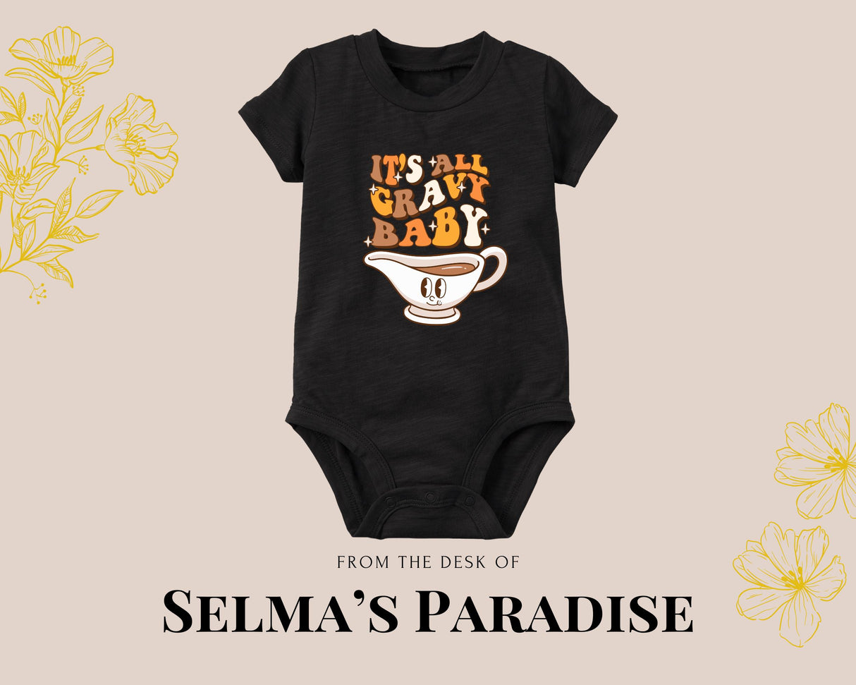 It's All Gravy Baby Design Onesie, Personalized Bodysuit, Custom Baby Onesie, Baby Shower Gift, Personalized Bodysuit, Trendy Onesie