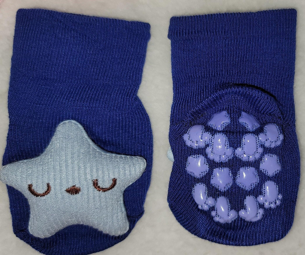 Organic Cotton Grip Character Anti Slip Baby Socks