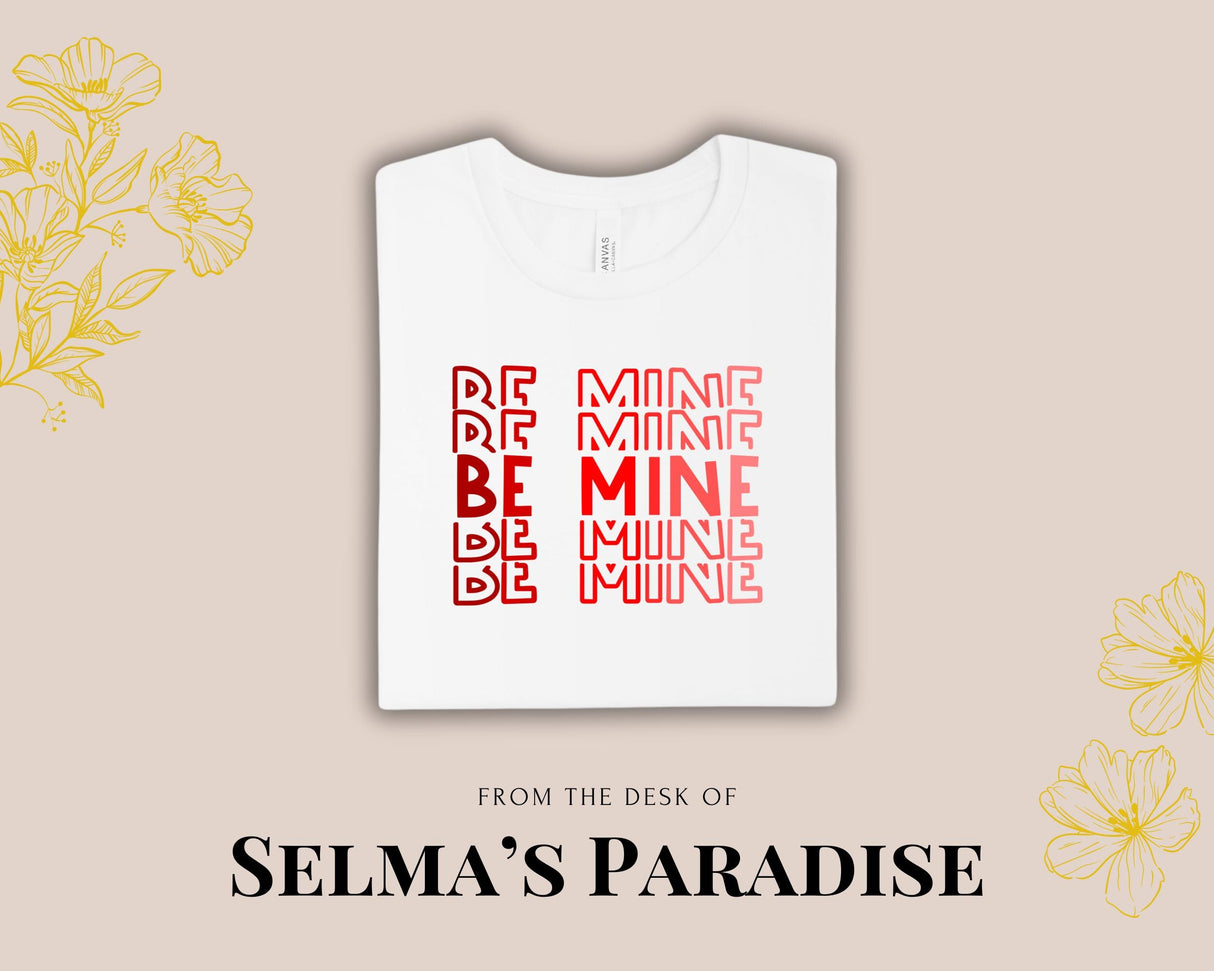 Personalized Valentine's Day T-Shirt: Be Mine Design, Custom Unisex Tee