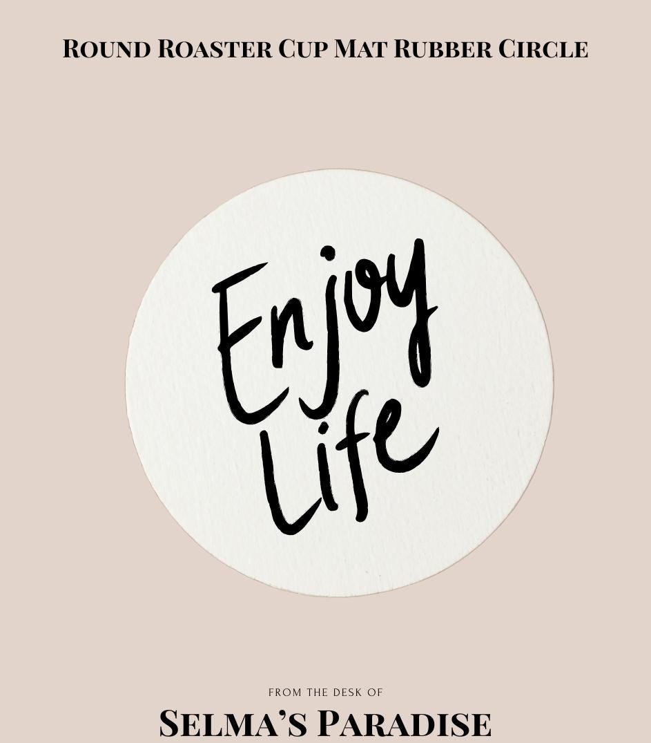 Blank Round Cup Mat – Rubber Sublimation Coaster for Heat Press Printing Drink Coaster Blanks for Personalized Gifts & Crafts