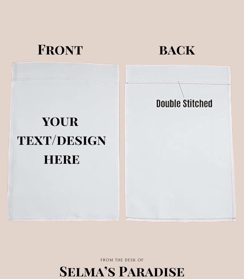 Blank Garden Flags – 12x18in Double-Sided 3-Layer Polyester Banners for Sublimation or Vinyl, DIY Outdoor Lawn Flag Ready for Printing