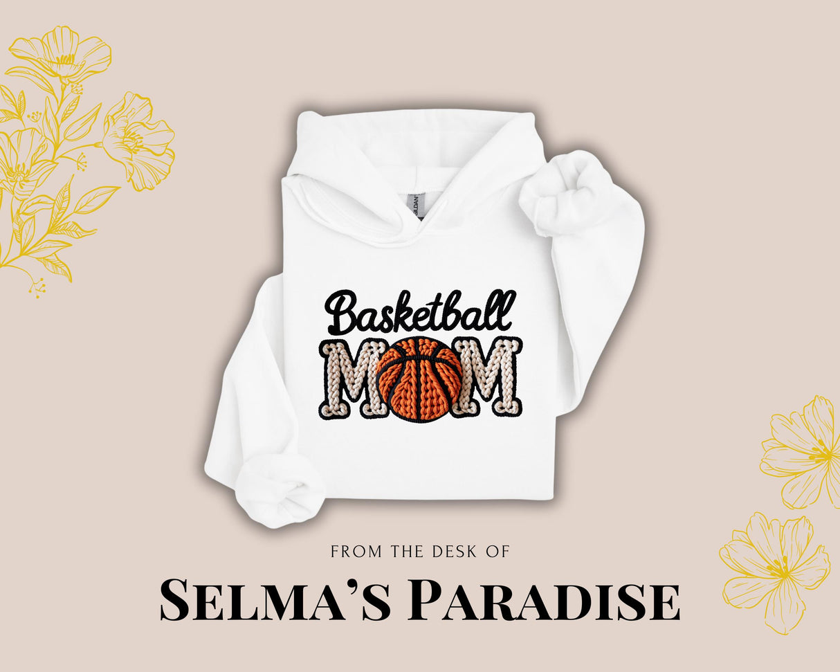 Basketball Mom Hoodie | Sports Mom Sweatshirt | Game Day Hoodie | Proud Basketball Mom | Unisex Team Spirit Hoodie