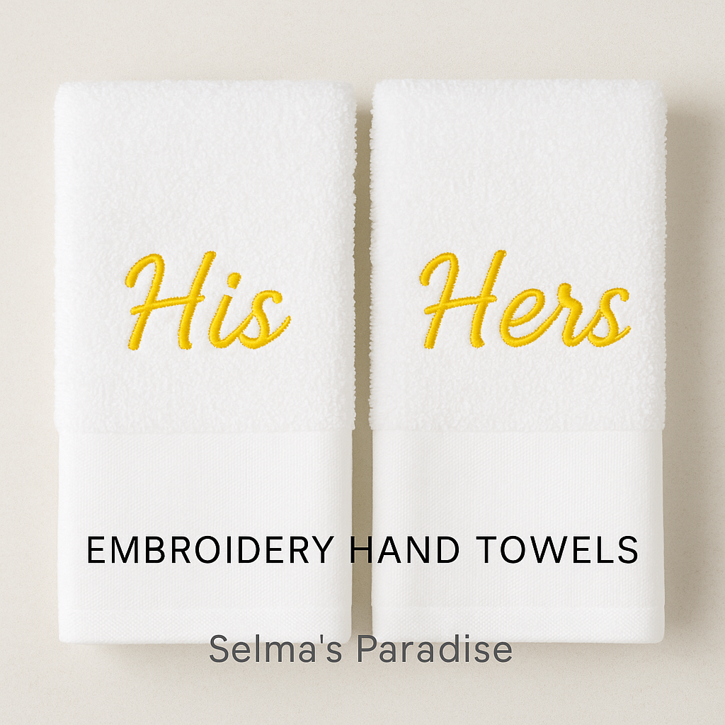 EMBROIDER BATH HAND TOWELS