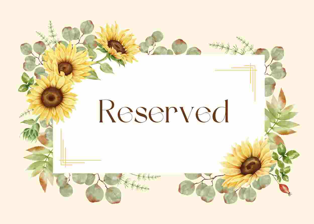 CUSTOM RESERVED ORDERS