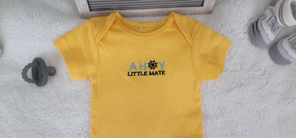 Ahoy Little Mate Design Onesie