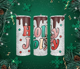 holly christmas design tumbler personalized 20oz tumbler christmas decor water bottle skinny teacher tumbler unique holiday gift.jpg
