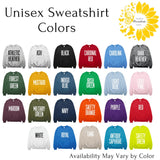Relax Embroidered Sweatshirt: Unisex Cotton-Blend Fleece