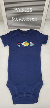 Embroider Flower Design Onesie