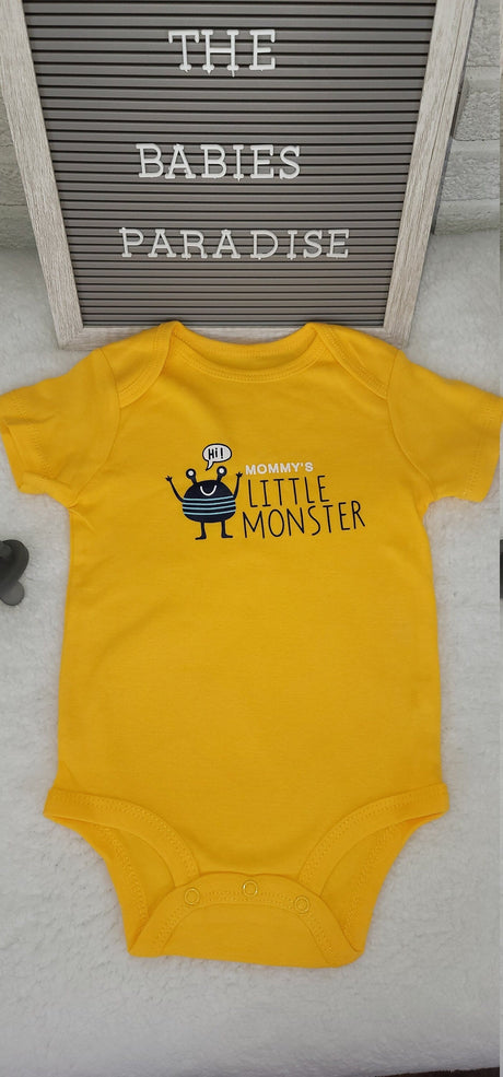 Mommy&#39;s Little Monster Design Onesie