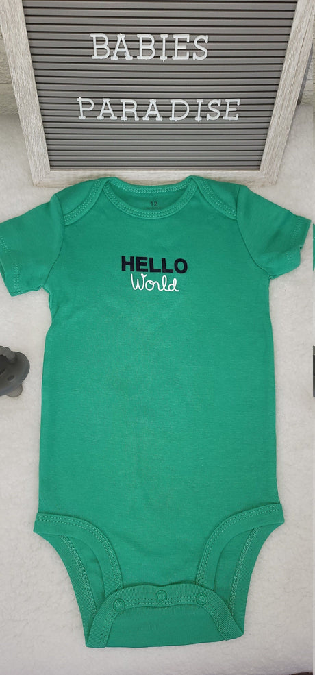 Hello World Design Onesie