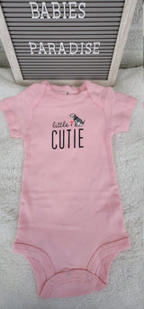little cutie pink onesie 6 month baby girl onesie trendy infant baby bodysuit baby shower gifts stylish onesie short sleeve baby clothing.jpg