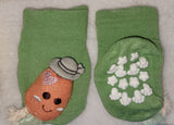 Organic Cotton Grip Baby Socks: Character Anti-Slip Socks