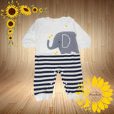 Vintage Style Cotton Baby Romper: Unisex Long Sleeve Pajamas