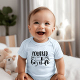 Power By Milk Design Baby Onesie: Trendy Unisex Bodysuit