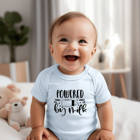 Power By Milk Design Baby Onesie: Trendy Unisex Bodysuit