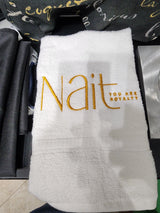 Embroidery White Hand Towels, Personalized, Custom Designs, Salon hand Towels, Business Gifts, Any Occasion