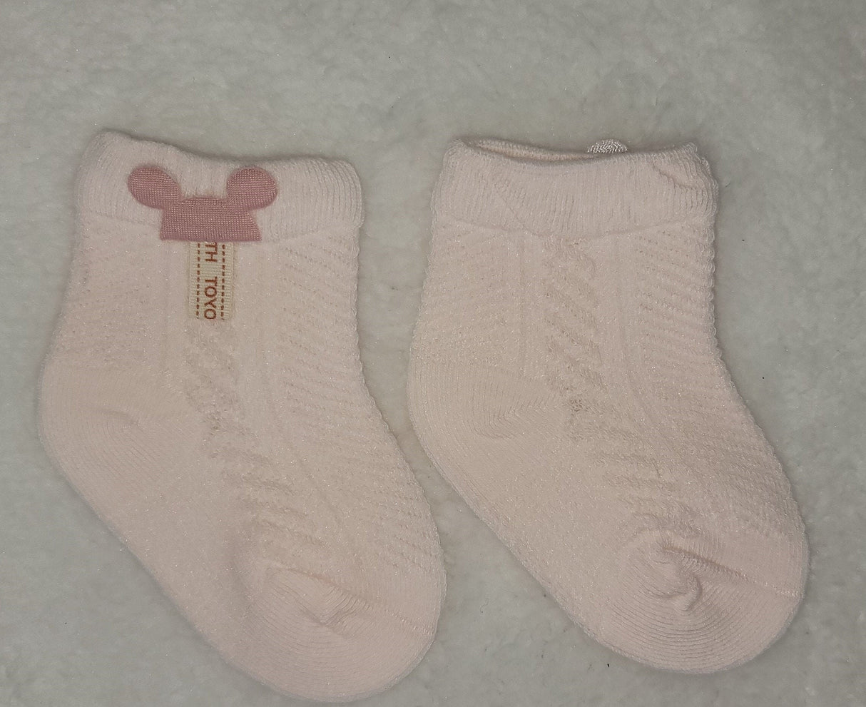 Organic Baby Mesh Breathable Children Socks, White/Pink/LightGreen/LightBlue/LightBrown, Newborn Socks, Baby Shower Gifts, Newborn Gifts