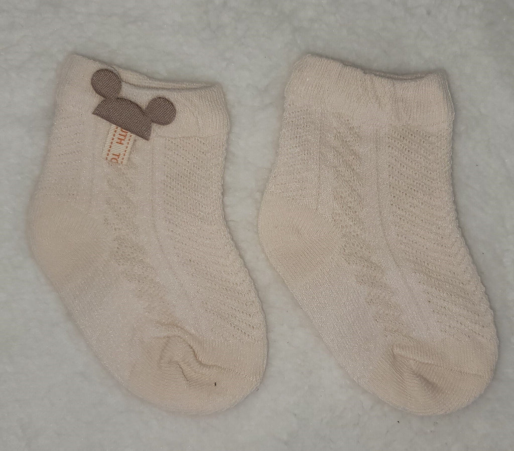 Organic Baby Mesh Breathable Children Socks, White/Pink/LightGreen/LightBlue/LightBrown, Newborn Socks, Baby Shower Gifts, Newborn Gifts