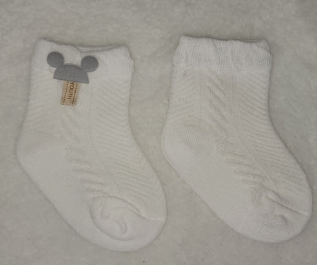 Mesh Breathable Children's Socks, Smile Print Baby Socks for Boys, Organic Cotton Baby Girl Ankle Socks, Infant Toddler Short Socks