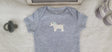 doggy design gray onesie 6 month baby boy onesie trendy infant baby romper stylish onesie baby shower gift newborn boy outfit.jpg