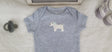 doggy design gray onesie 6 month baby boy onesie trendy infant baby romper stylish onesie baby shower gift newborn boy outfit.jpg